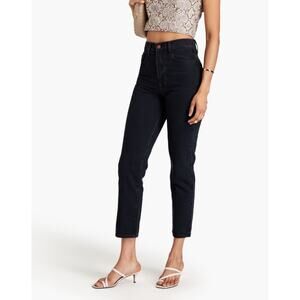 Nobody Black High Rise Straight Leg Jeans Classic Denim Cotton Womens Size 29